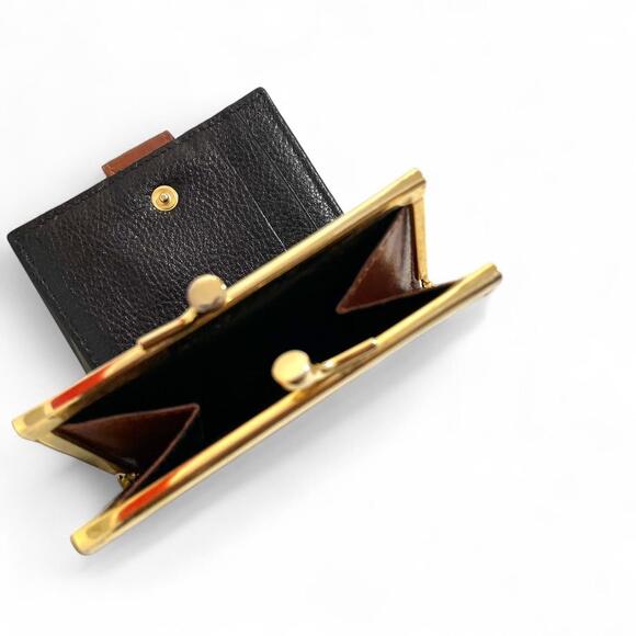 Bally Brown Leather Woven Bi-Fold Wallet - Picture 7 of 7